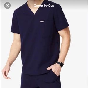 Male Figs Navy blue Scrub SET ( top & bottom)/ LG